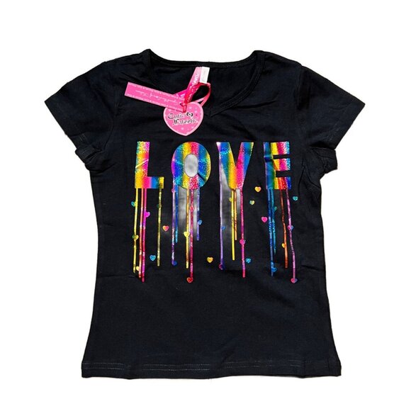 Cutie Patootie Other - Cutie Patootie Rainbow Holographic Love Tee 7